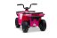 Elektrická čtyřkolka Beneo Arctic Cat 12V se zadním pohonem, růžová, LED světla, lithiová baterie, 2 x 25W motor, originální licence