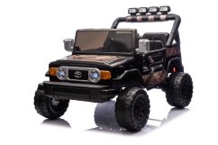 Beneo Elektrické autíčko Toyota FJ Cruiser XXL s pohonom 4x4, licencované (Dvojmiestne), pieskovo-čierne, Prenosná lítiová batéria, Vysoký podvozok, Dve sedadlá, Odpružená zadná náprava, 2,4 GHz Diaľkový ovládač, MP3 s BT, LED
