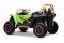Elektrická buggy Arctic CAT XXL 4x4 24V, zelená, dvoumístná, Měkká EVA kola, Výkonné motory, Lithiová baterie, MP3 přehrávač s Bluetooth, Odpružená zadní náprava, Koženková sedadla, Originální licence