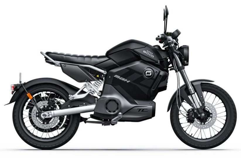 Elektrický motocykel Super Soco TC MAX s hlinikovými kolesami