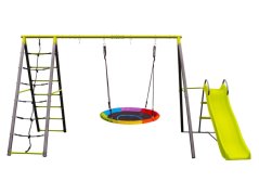 Záhradná hojdačka G21 Tacoma 3 so šmykľavkou