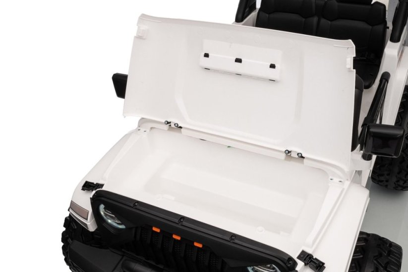 Elektrické autíčko Beneo Motors OFFRIDE 4x4² Dvojmiestne 12V, čierne, MP3 Prehrávač s USB/AUX vstupom, Pohon 4x4, Lítiová Batéria, EVA kolesá s odpružením, Diaľkový ovládač, LED Svetlá