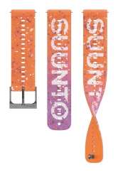Suunto 22mm Athletic 6 Silicone Strap power orange S+M