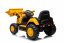 Beneo Licencovaný elektrický Bagr Caterpillar se svahovací lžící, Jednomístný, žlutý, USB vstupem na MP3 Přehrávači, Zadním pohonem s 2 x 30W Motory a Lithiovou baterií