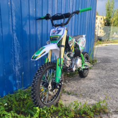 Benzínový pitbike APAQ XB27 125ccm poloautomat 14/12" E-START zelený