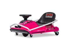 Beneo Motors Drift Kart 24V, růžová, 300W střídavý motor, lithiová baterie, režim Drift s rychlostí 14 km/h, pevná železná konstrukce, bezpečnostní pás, sportovní sedadlo, multifunkční volant
