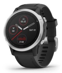 Garmin FÉNIX 6S SILVER, black band