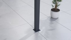 Bioklimatická pergola G21 Trenton Premium 4x4 m, antracitová hliníková