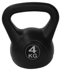 Kettlebell poplastovaný 4 kg Tunturi