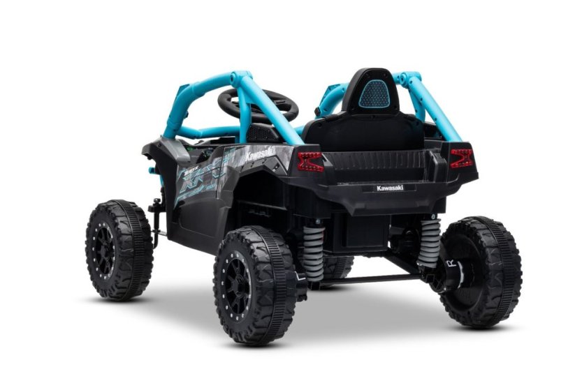 Elektrické autíčko Kawasaki TERYX KRX 1000 12V, modré, jednomiestne, odpružená zadná náprava, 2,4 Ghz diaľkové ovládanie, Lítiová batéria, 2 x 25W Motory, MP3 s USB/AUX