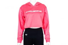 Dámska mikina krátká Crussis neon pink