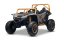 Elektrická buggy Arctic CAT XXL 4x4 24V, šedá, dvoumístná, měkká EVA kola, výkonné motory, lithiová baterie, MP3 přehrávač s Bluetooth, odpružená zadní náprava, koženková sedadla, originální licence