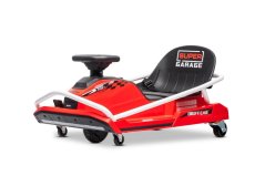 Beneo Motors Drift Kart 24V, červená, 300W střídavý motor, lithiová baterie, režim Drift s rychlostí 14 km/h, pevná železná konstrukce, bezpečnostní pás, sportovní sedadlo, multifunkční volant