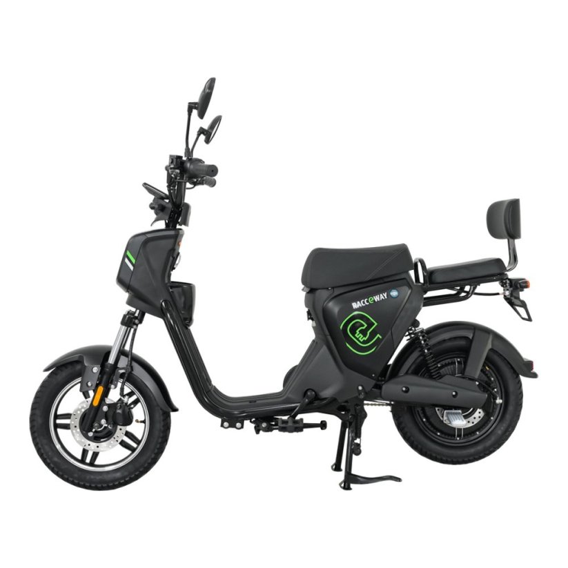Elektroskúter RACCEWAY® PAREZ 25, bez VP, bez batérie, čierny