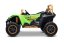Elektrická buggy Arctic CAT XXL 4x4 24V, zelená, dvoumístná, Měkká EVA kola, Výkonné motory, Lithiová baterie, MP3 přehrávač s Bluetooth, Odpružená zadní náprava, Koženková sedadla, Originální licence