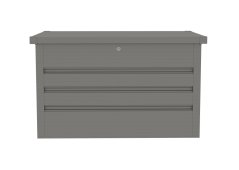 Záhradný box G21 Denver 280 L, metalický šedý plechový